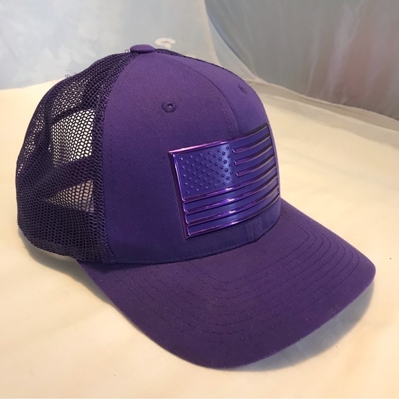 Pit Bull Adjustable SnapBack Metallic American Flag Cap - Picture 14 of 16